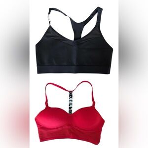 Victoria's Secret and Pink Black and Red Sport Bras